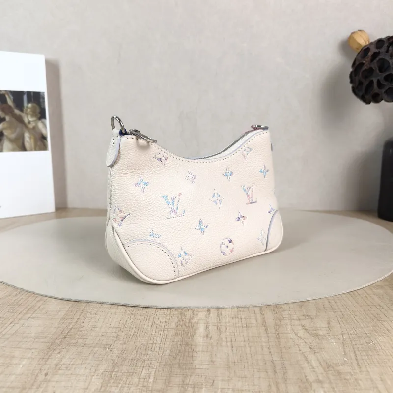 Louis Vuitton Crossbody Bag Boulogne White · Calfskin nano 19 × 8 × 13 cm — cover view 2 of 5