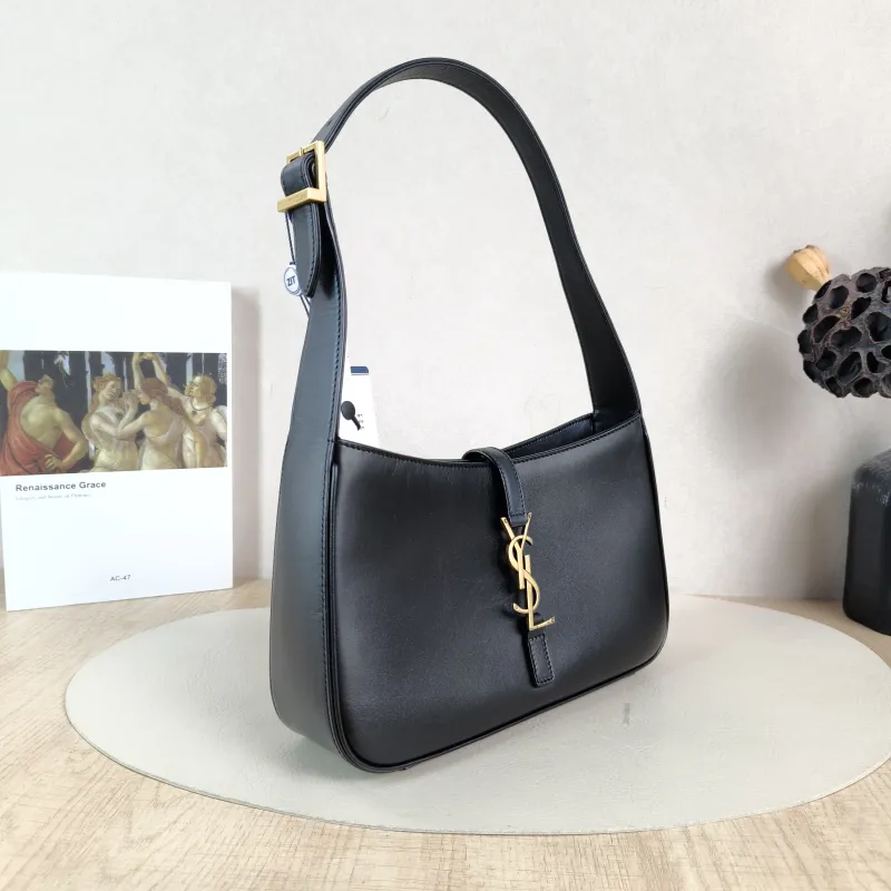 SAINT LAURENT Shoulder Bag LE 5 À 7 Black Calfskin Small23 × 6.5 × 16 cm — cover view 5 of 5