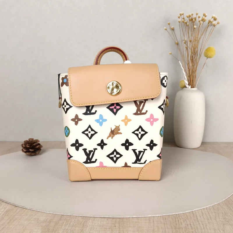 Louis Vuitton Crossbody Bag Nano Steamer Shoulder Bag Tyler Yellow PV Cnano15 × 7 × 18 cm