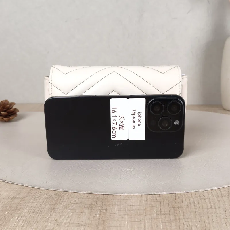 GUCCI Crossbody Bag GG Marmont Mini Marmont Mini White Calfskin Mini 16.5 × 4.5 × 9.5 cm — cover view 4 of 5