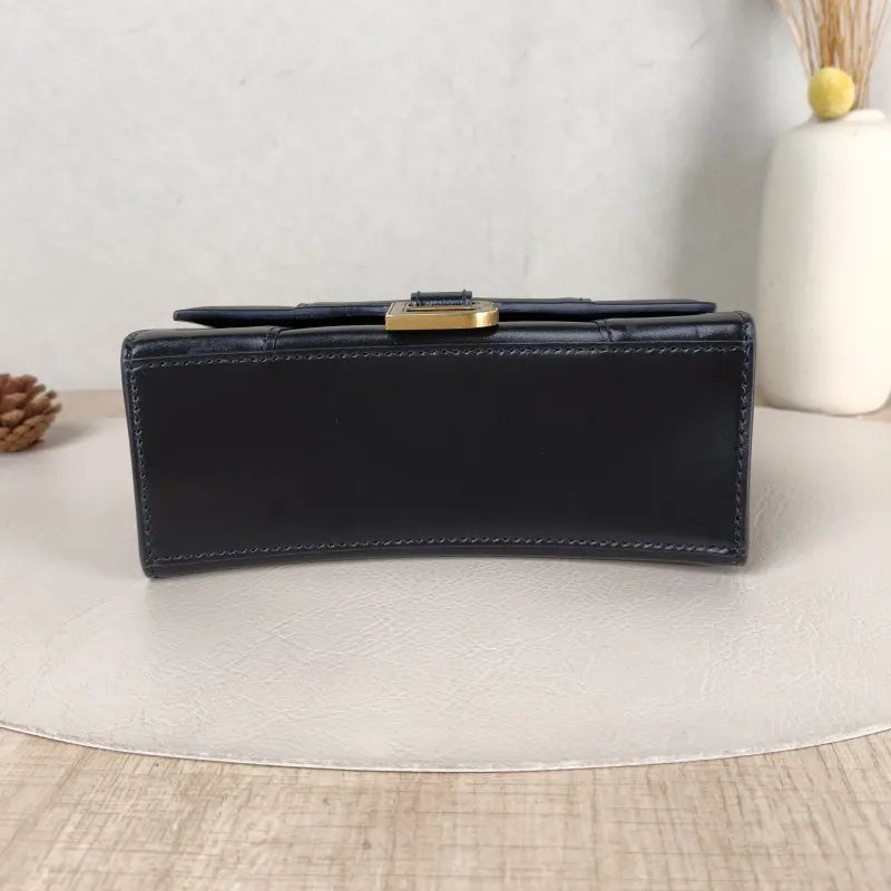 BALENCIAGA Crossbody Bag Hourglass Hourglass Bag Black Calfskin XS 19 × 8 × 13 cm — cover view 2 of 5