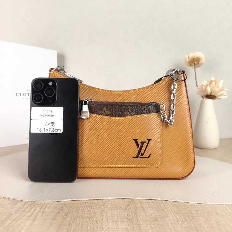 Louis Vuitton Crossbody Bag MARELLE Epi Embossed Calfskin Small 25 × 8 × 15 cm — cover view 3 of 5