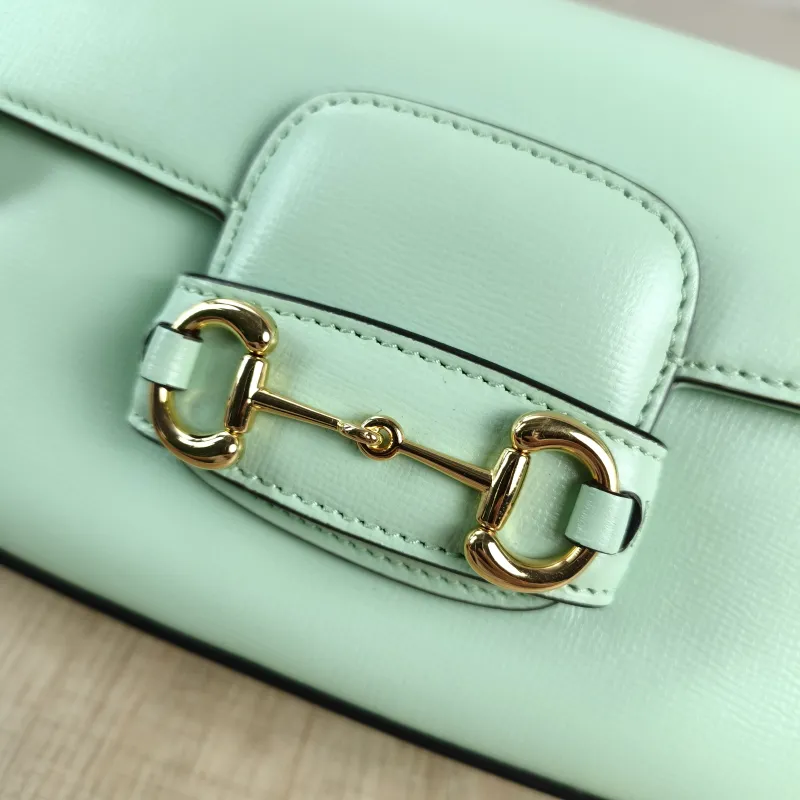 GUCCI Crossbody Bag Horsebit 1955 Horsebit Small Calfskin Small 24 × 5.5 × 13 cm — detail view 10 of 13