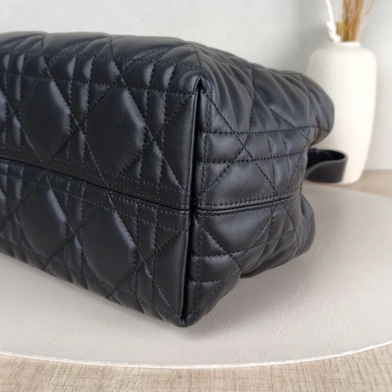 DIOR Top Handle Bag TOUJOURS Black Calfskin Small23 × 12 × 15.5 cm — detail view 1 of 11