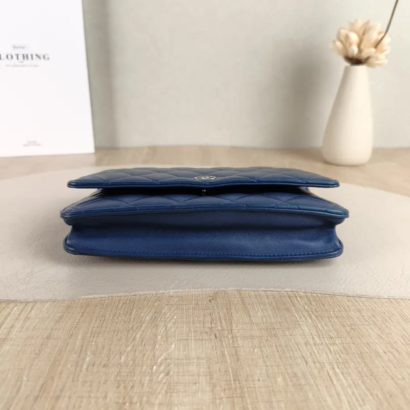 Chanel Crossbody Bag Classic Flap WOC CF WOCWOC Bag Navy Lambskin One Size 19.2 × 3.5 × 12.3 cm 23 — cover view 2 of 5