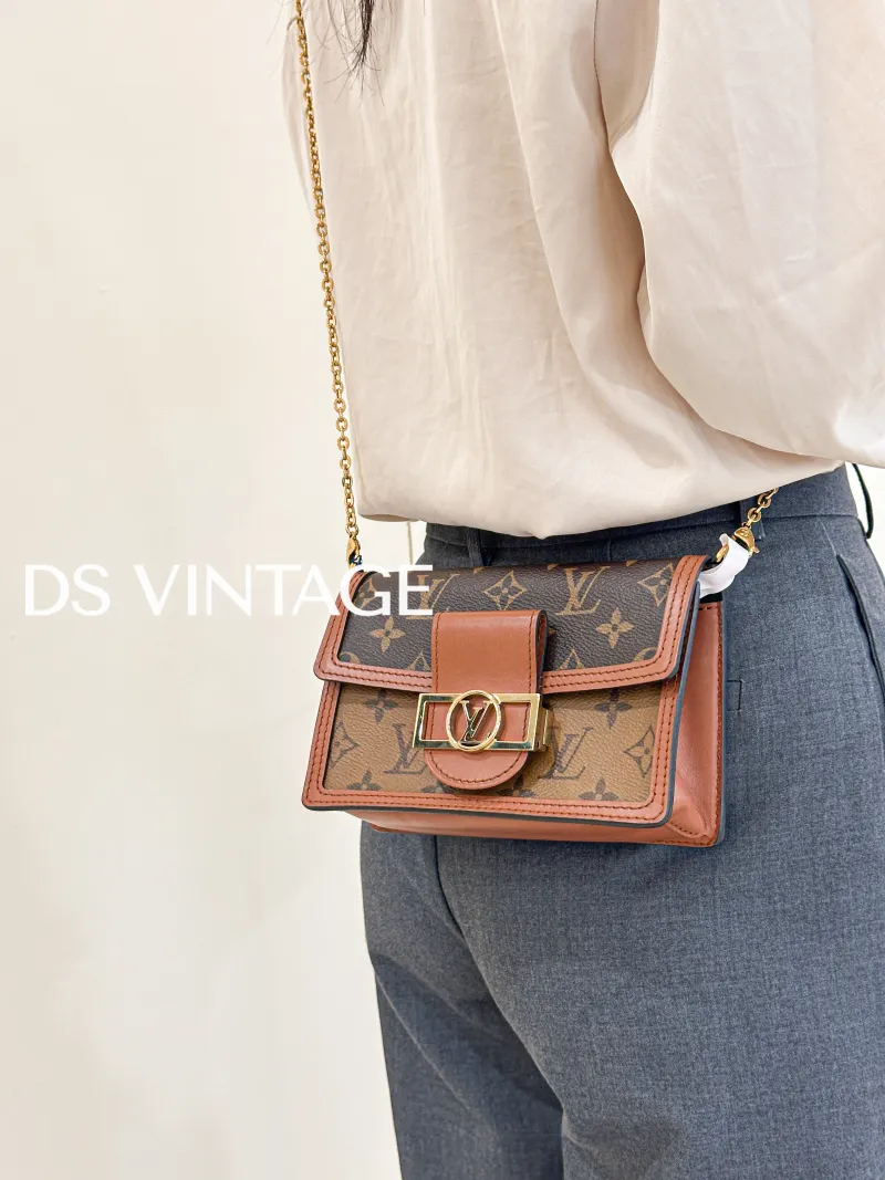 Louis Vuitton Crossbody Bag Dauphine Woc Woc Monogram PVC Mini 18.5 × 5 × 12 cm — on-model view 1 of 4