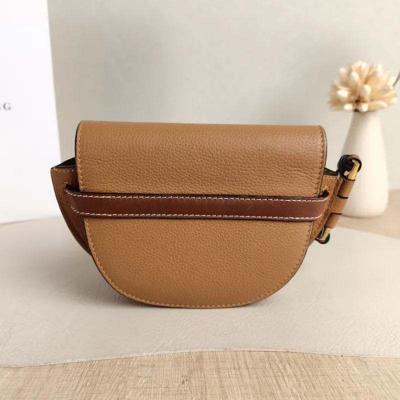 LOEWE Crossbody Bag Gate Caramel Calfskin Mini 15 × 8 × 12.5 cm — cover view 3 of 5