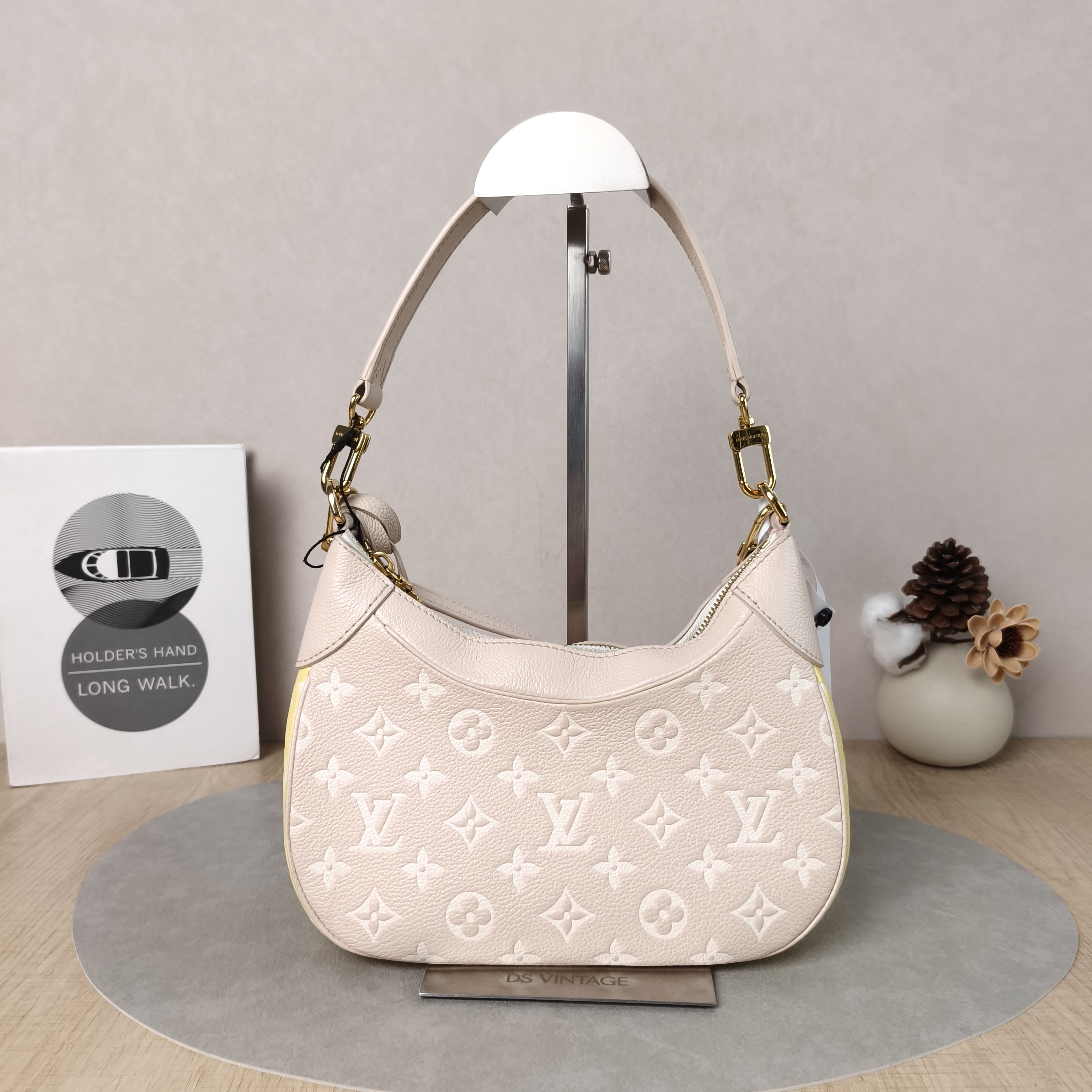 Louis Vuitton Shoulder Bag Bagatelle Pink · White · Yellow Empreinte Embossed Calfskin Monogram Small24 × 7 × 18 cm — cover view 4 of 5