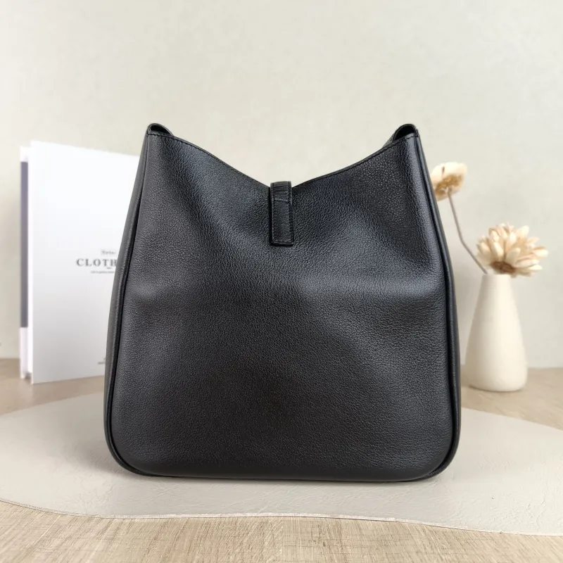 SAINT LAURENT Shoulder Bag LE 5 À 7 Hobo Black Calfskin Small 22 × 8.5 × 23 cm — cover view 2 of 5