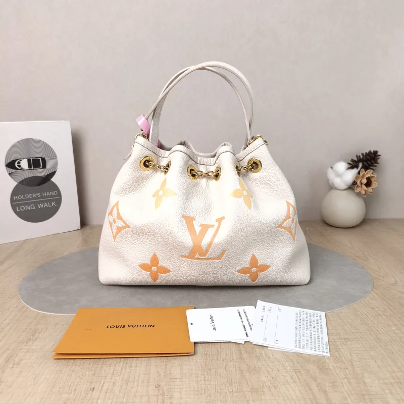 Louis Vuitton Crossbody Bag BUNDLE Beige Empreinte Embossed Calfskin Medium 28 × 11.5 × 20 cm — cover view 3 of 6