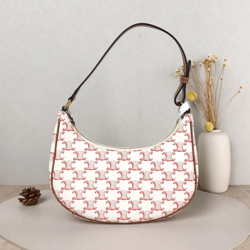 CELINE Shoulder Bag AVA White Red PVC Medium 23 × 6 × 13.5 cm — cover view 2 of 5