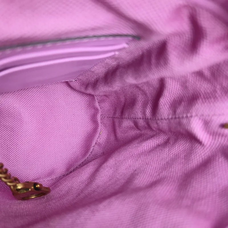 GUCCI Crossbody Bag GG Marmont Marmont Bucket Bag Canvas Calfskin mini14 × 13 × 17 cm — detail view 1 of 13