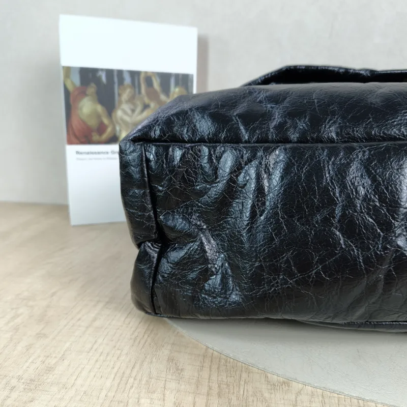 BALENCIAGA Shoulder Bag MONACO Chain Bag Black Calfskin Large43 × 15 × 33 cm — detail view 11 of 13