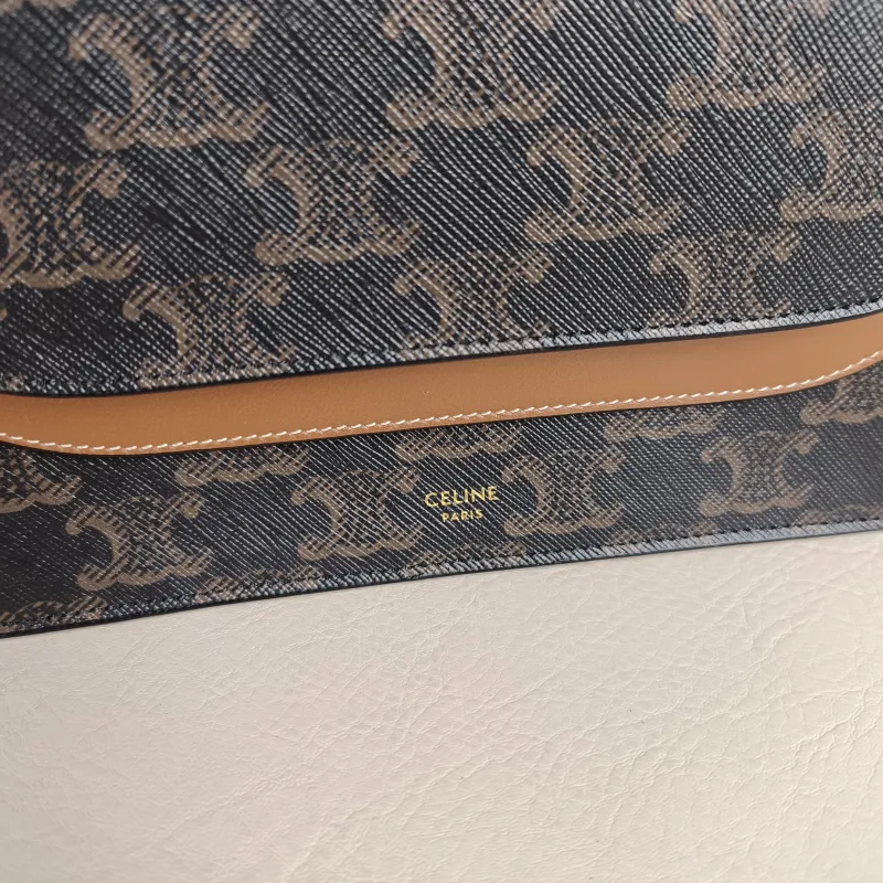 CELINE Crossbody Bag TRIOMPHE Clutchwoc Monogram PVC One Size 20 × 6 × 12 cm — detail view 7 of 11