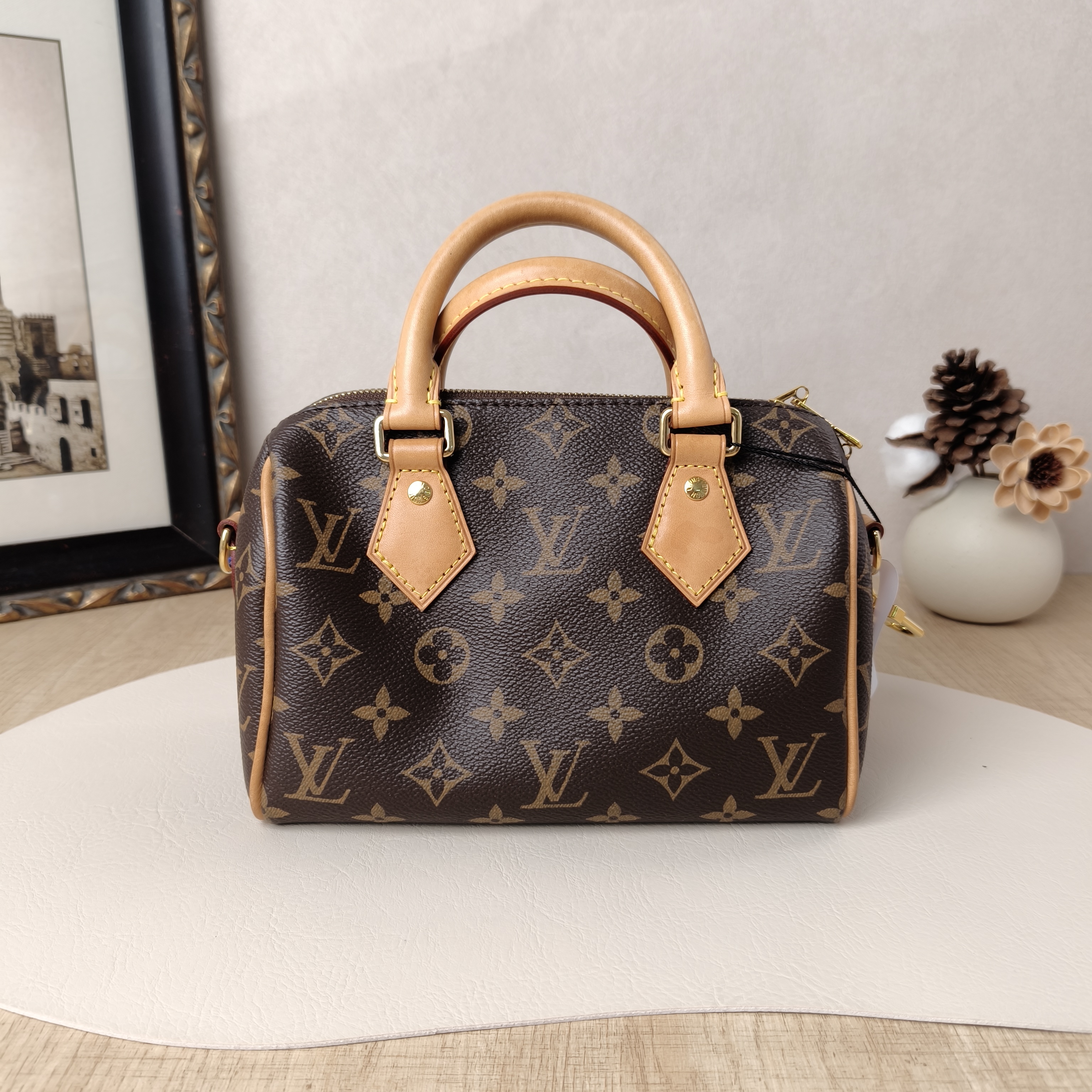 Louis Vuitton Crossbody Bag Speedy20 Shoulder Strap PVC Small20.5 × 12 × 13.5 cm
