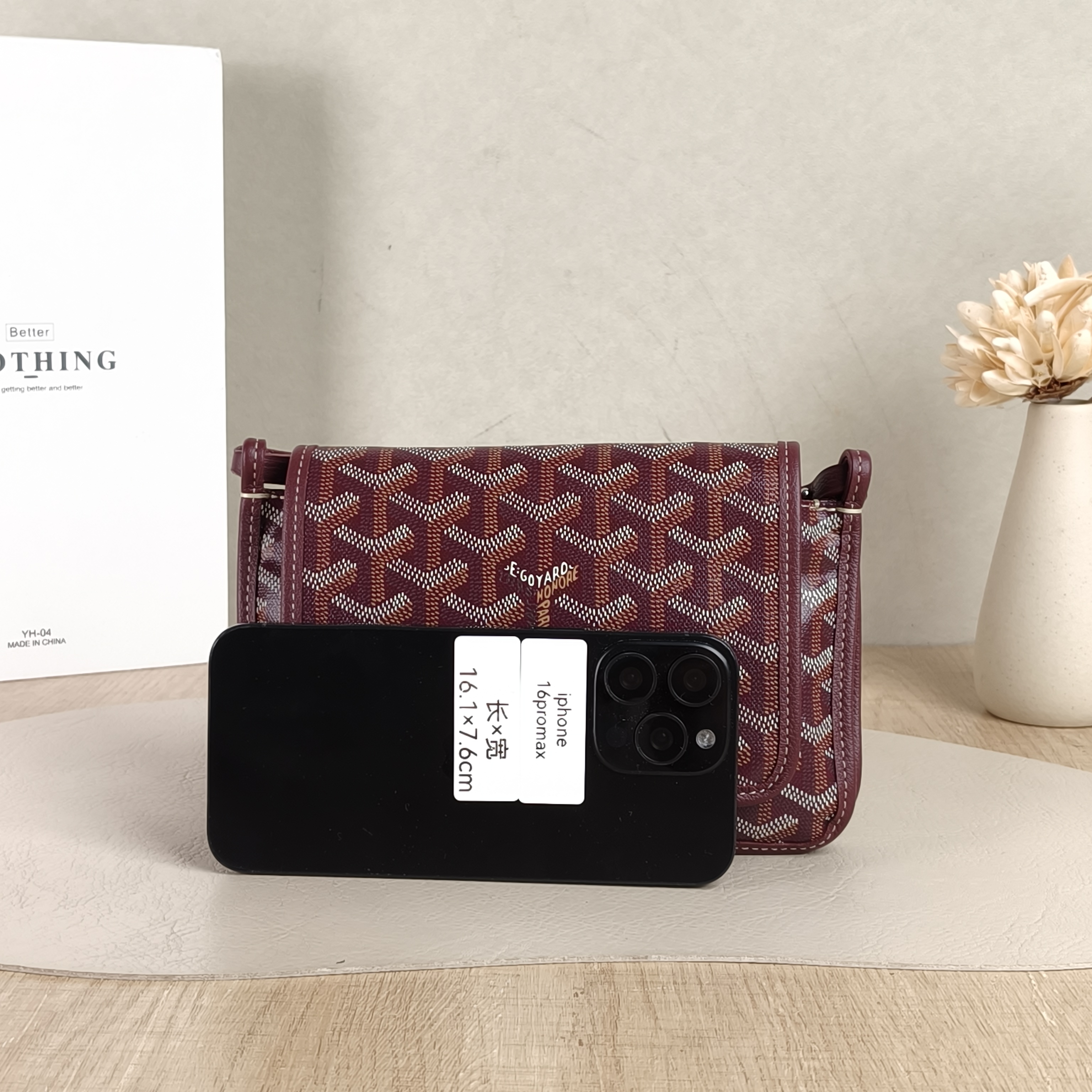 GOYARD Crossbody Bag PLUMET Red PVC One Size20.5 × 2.5 × 14 cm — cover view 6 of 6