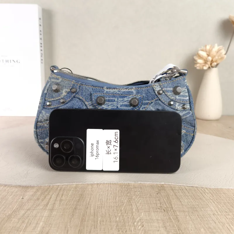 BALENCIAGA Shoulder Bag LE CAGOLE woc Blue Mini 21 × 4.5 × 13 cm — cover view 2 of 5