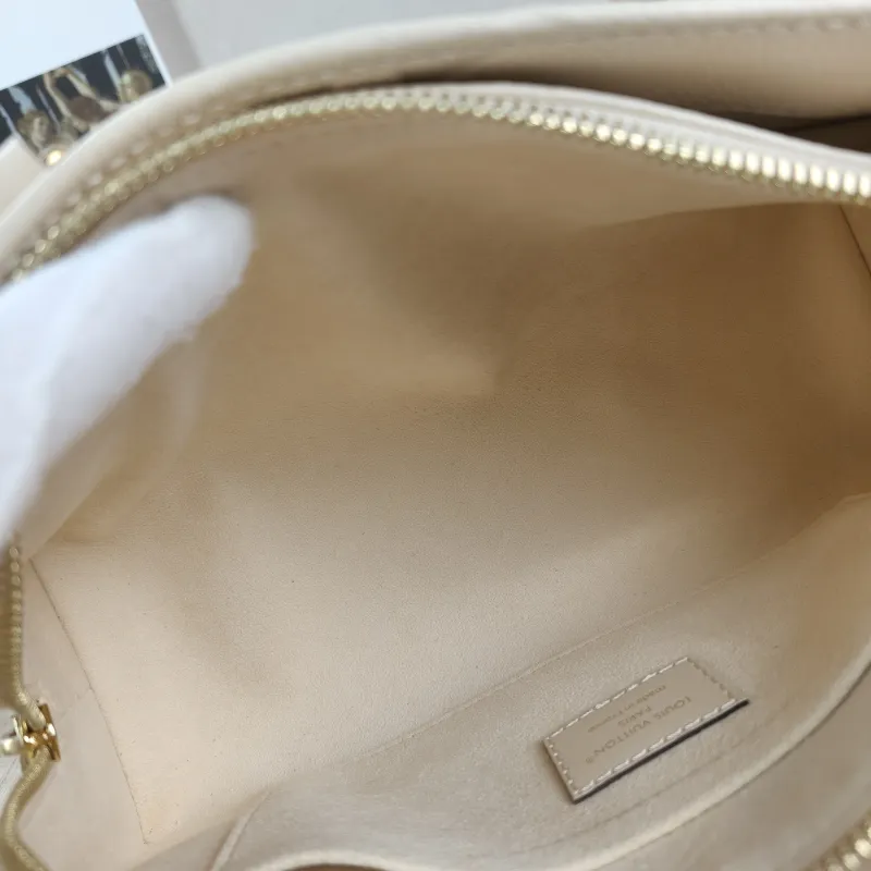 Louis Vuitton Crossbody Bag Onthego East West Two Straps White Empreinte Embossed Calfskin Small 25 × 10 × 13 cm — detail view 11 of 13