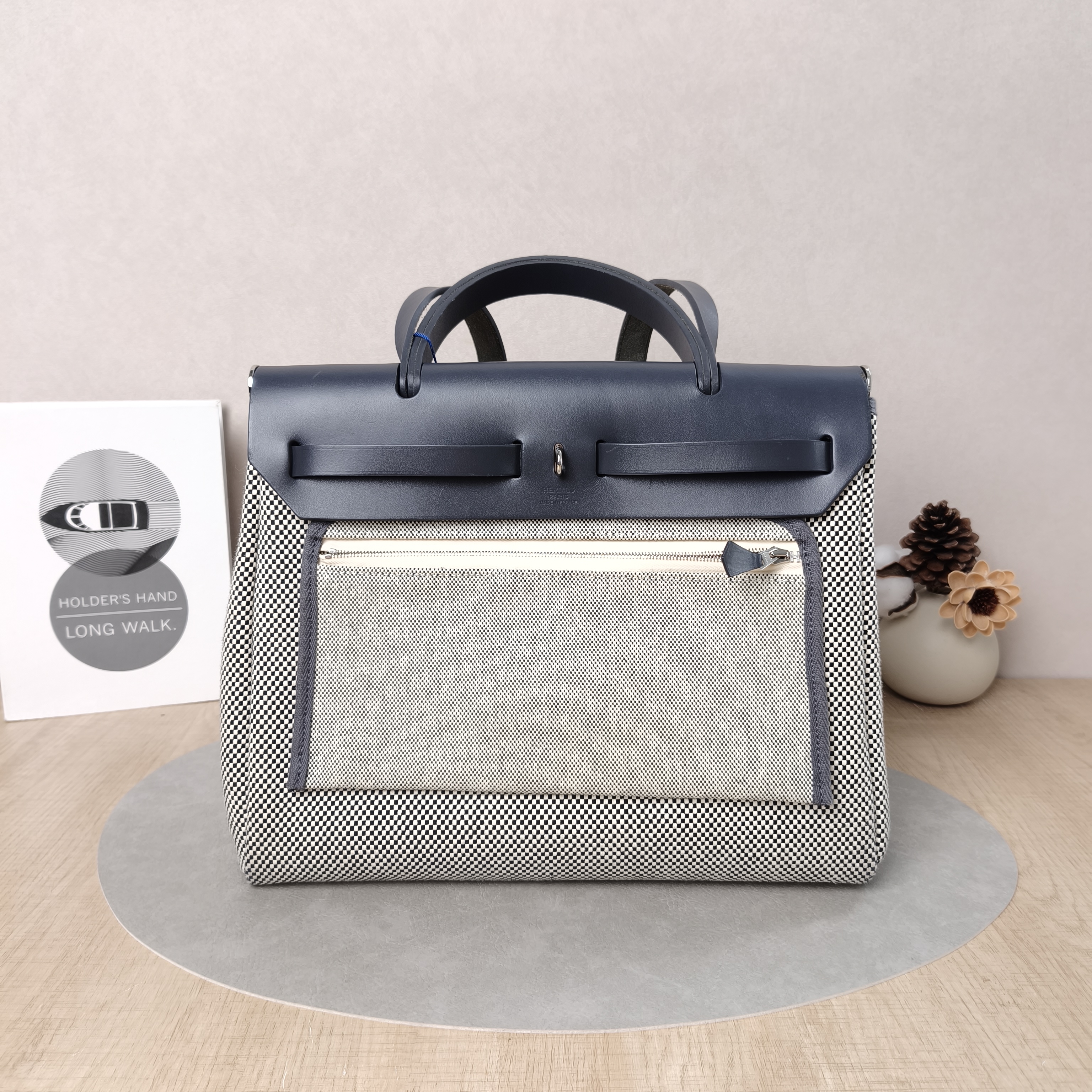 Hermès Crossbody Bag Herbag 31 Colorblock Canvas Medium30.5 × 11 × 25.5 cm — cover view 5 of 6
