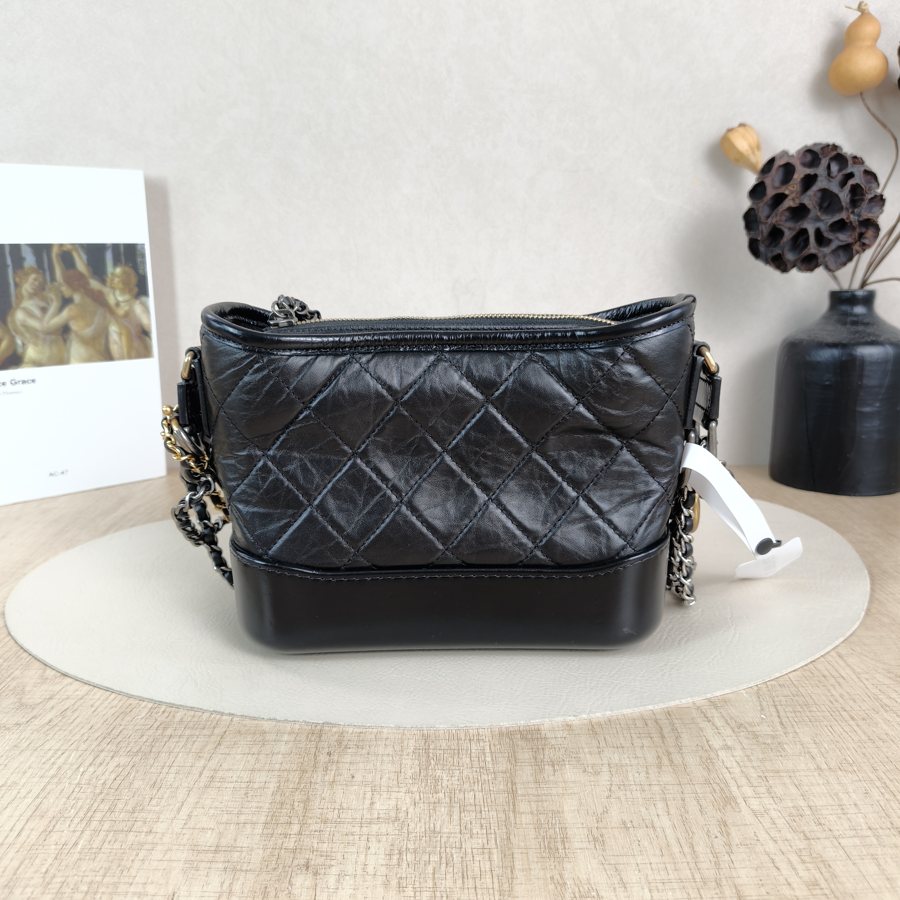Chanel Crossbody Bag Gabrielle Gabrielle Baglogo Black CC alfskin Small20 × 8 × 15 cm — cover view 3 of 5