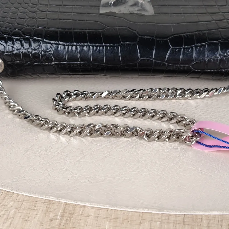 SAINT LAURENT Crossbody Bag KATE Edition Black Calfskin Medium 24 × 5.5 × 14.5 cm — detail view 2 of 10