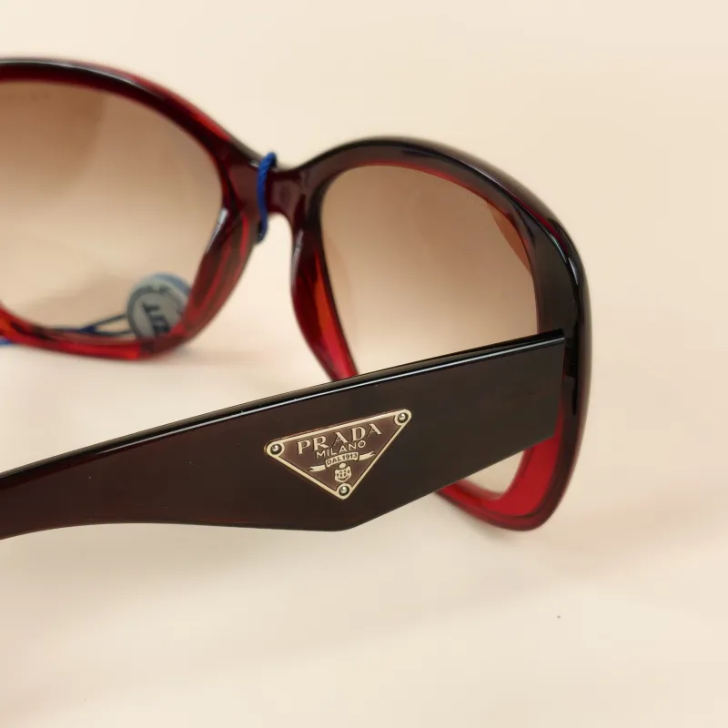 PRADA Eyewear Burgundy Eyewear One Size — cover view 4 of 6