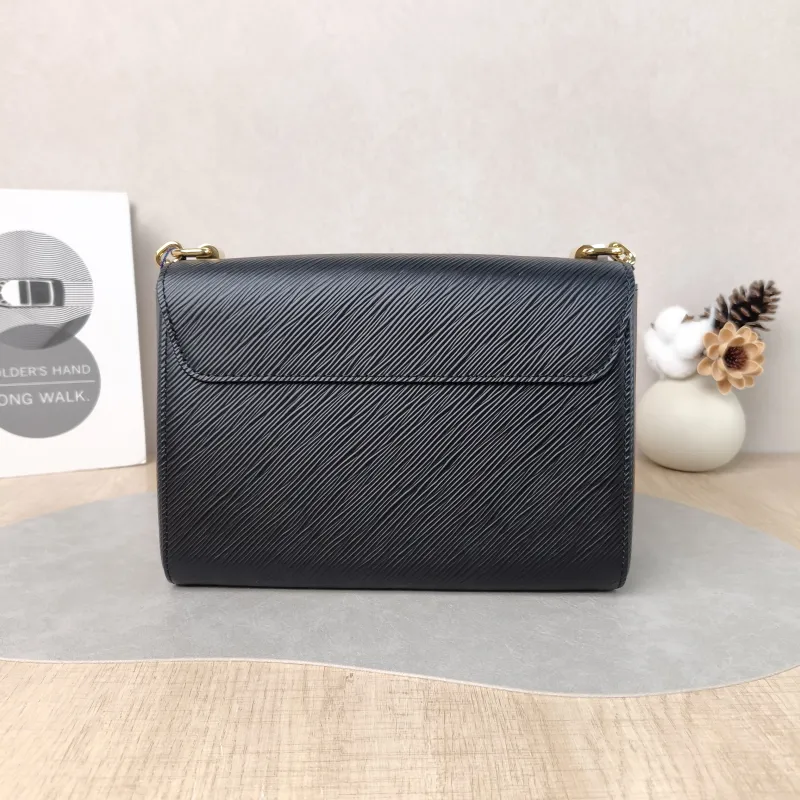 Louis Vuitton Crossbody Bag Twist Black Epi Embossed Calfskin Medium 23 × 9.5 × 17 cm — cover view 2 of 5