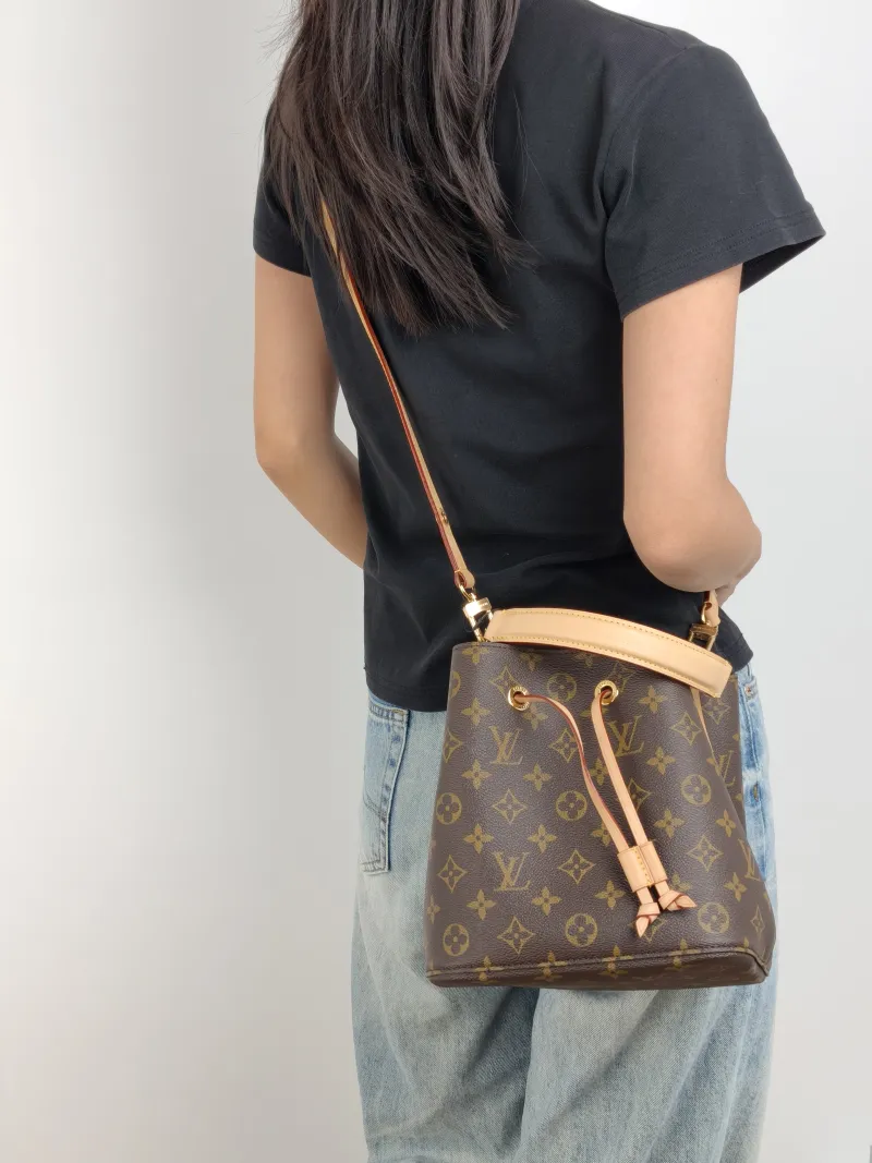 Louis Vuitton Crossbody Bag NÉONOÉ Bucket Bag BB Monogram PVC BB 20 × 13 × 20 cm — on-model view 3 of 3