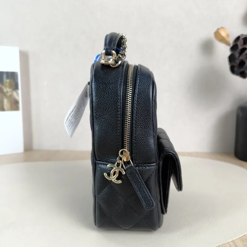 Chanel Backpack mini Backpack Collection Black Grained Calfskin One Size13 × 9 × 18 cm — detail view 7 of 12