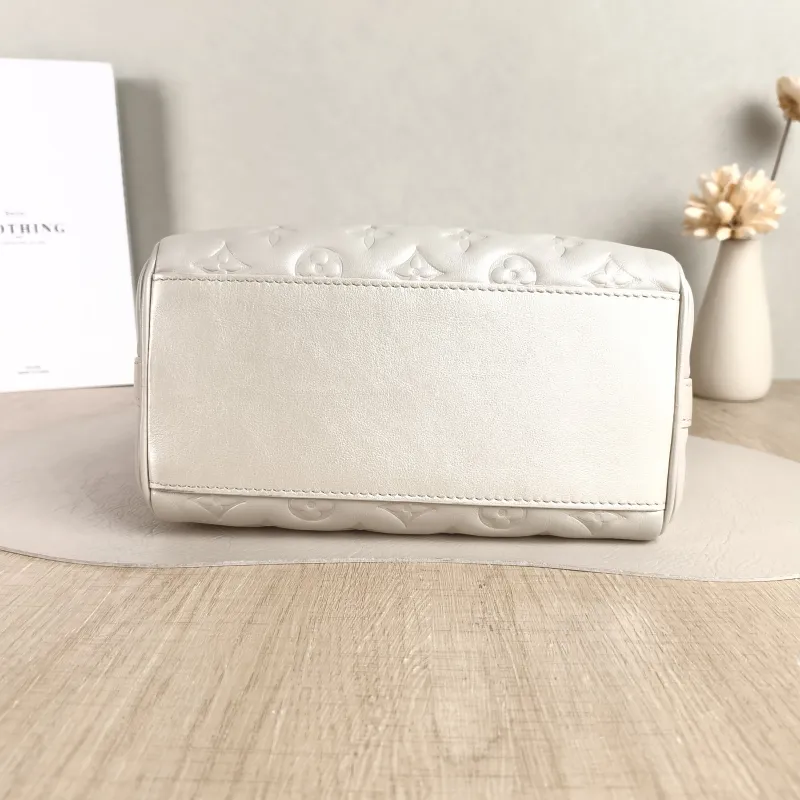 Louis Vuitton Top Handle Bag Speedy 22 Edition Grey Calfskin One Size 22 × 15.5 × 12 cm — cover view 4 of 5