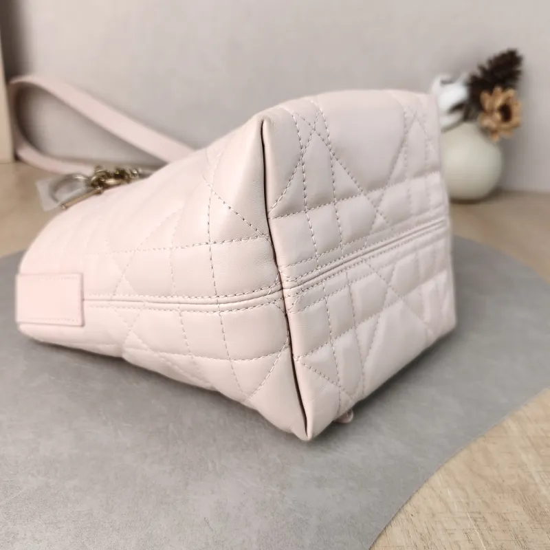 DIOR Top Handle Bag TOUJOURS Edition Pink Calfskin Mini 13 × 12 × 15 cm — detail view 6 of 13