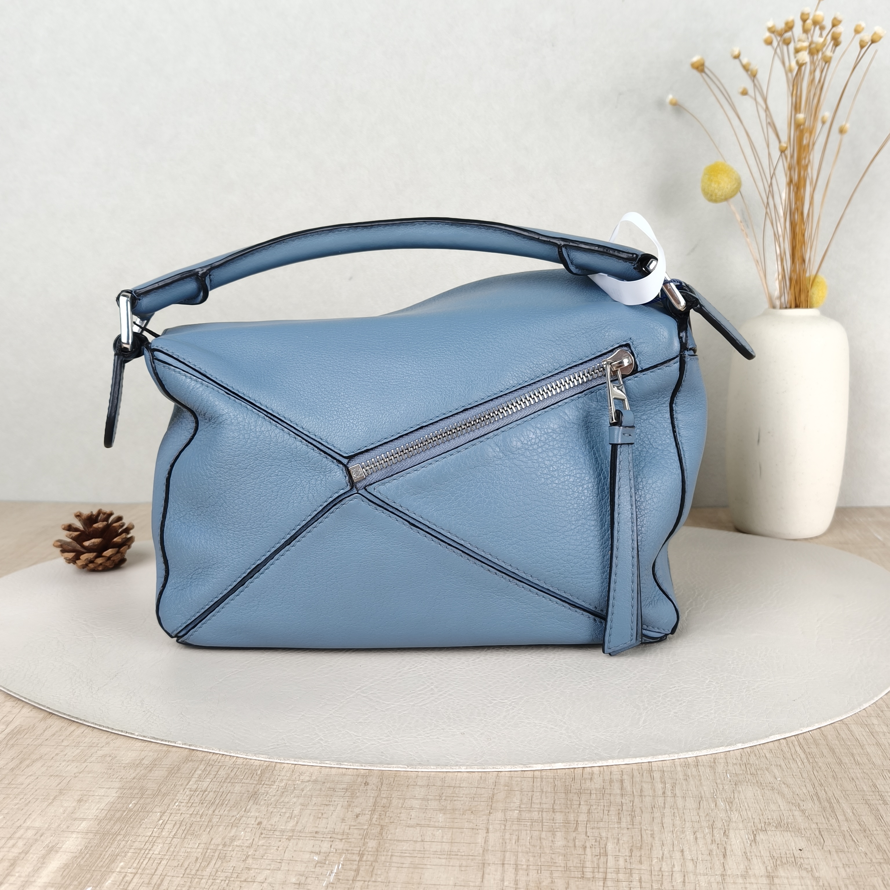 LOEWE Crossbody Bag Puzzle Blue CC alfskin Small24 × 10.5 × 16.5 cm — cover view 3 of 5