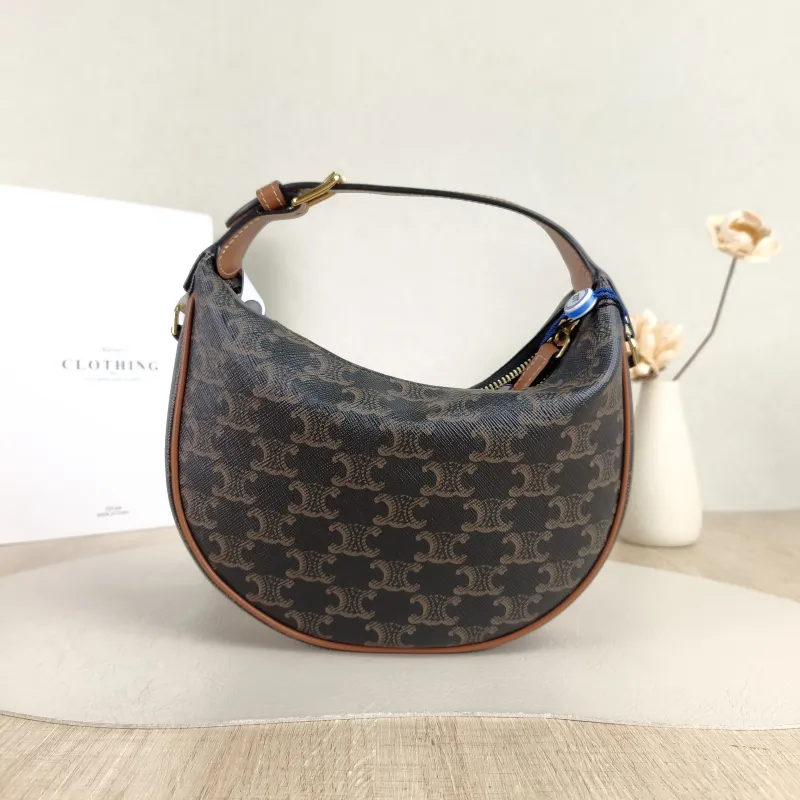 CELINE Crossbody Bag TEEN LULU hobo Monogram PVC 21 × 5 × 18 cm — cover view 5 of 5