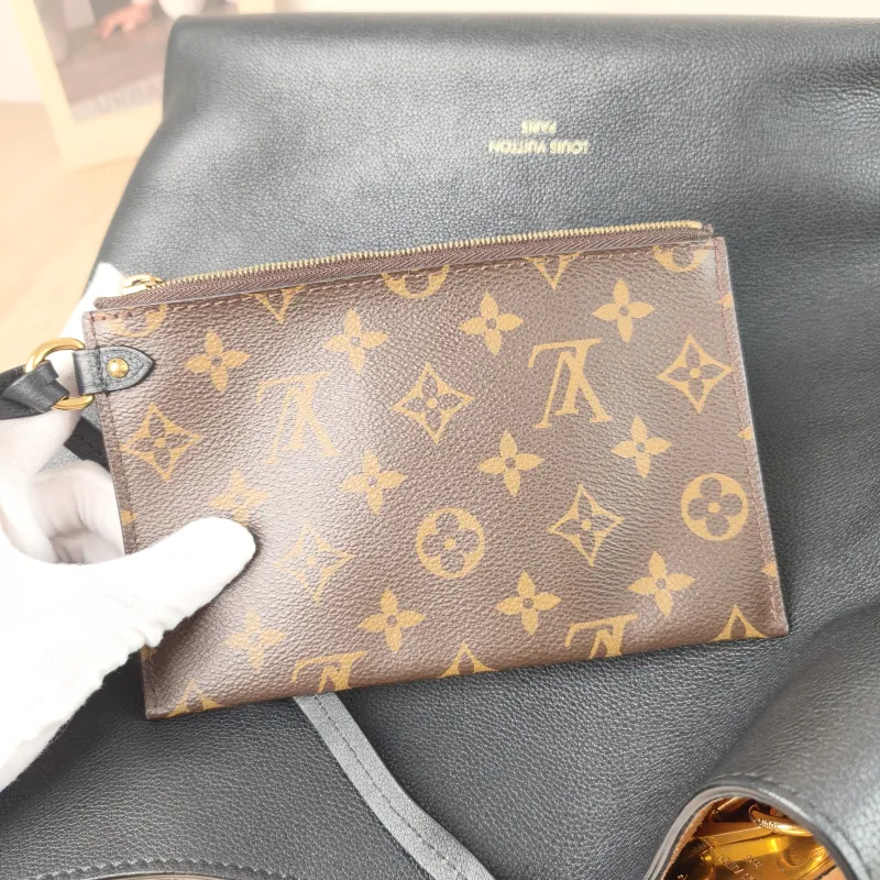 Louis Vuitton Shoulder Bag Low Key Hobo Shoulder Bag Black Calfskin Medium 31 × 18 × 35 cm — detail view 1 of 11