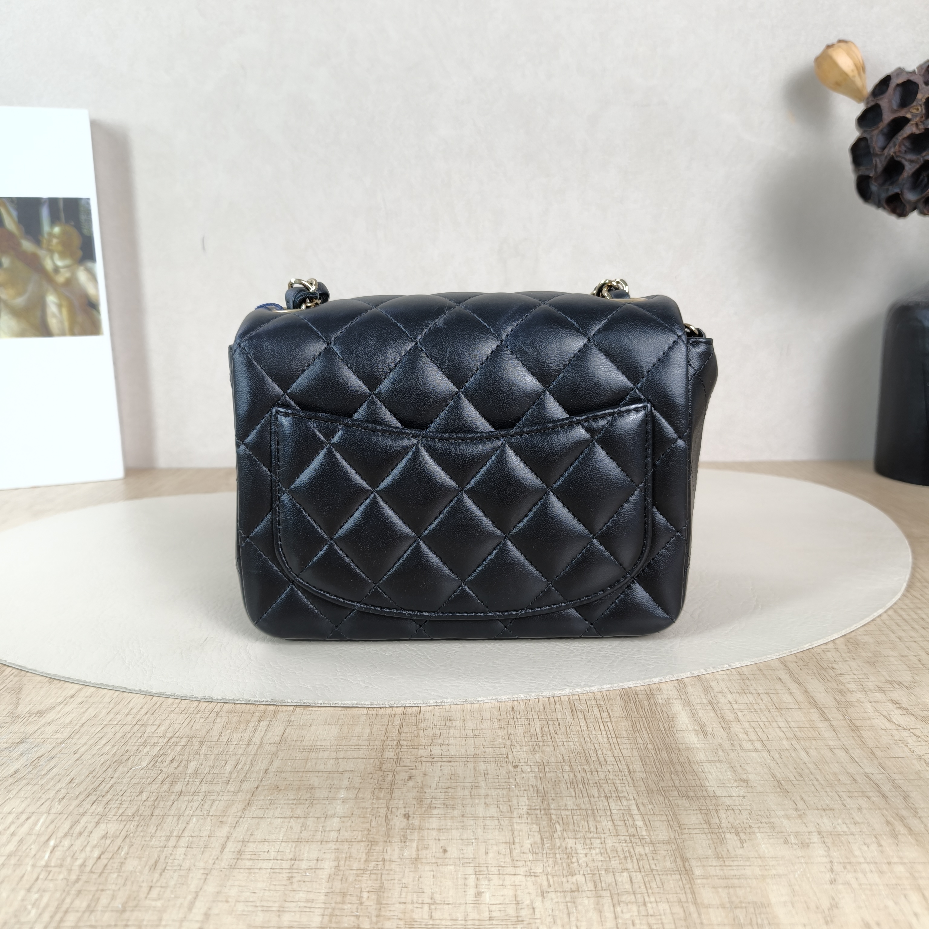Chanel Crossbody Bag Classic Flap Mini CF Mini Black SL ambskinmini17 × 8 × 13.5 cm — cover view 4 of 5