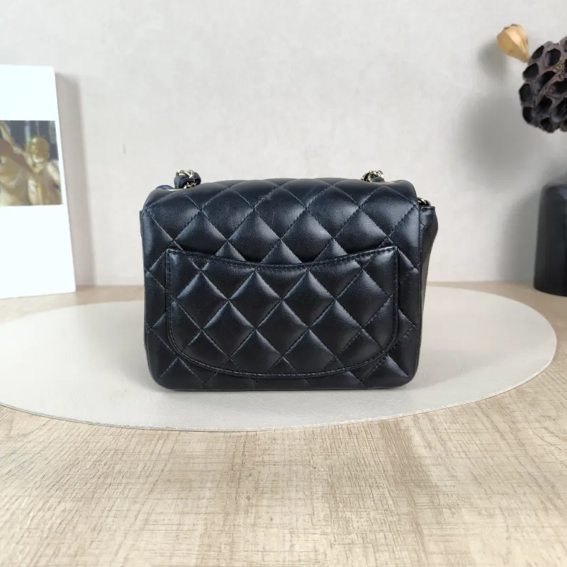 Chanel Crossbody Bag Classic Flap Mini CF Mini Black SL ambskinmini17 × 8 × 13.5 cm — cover view 4 of 5