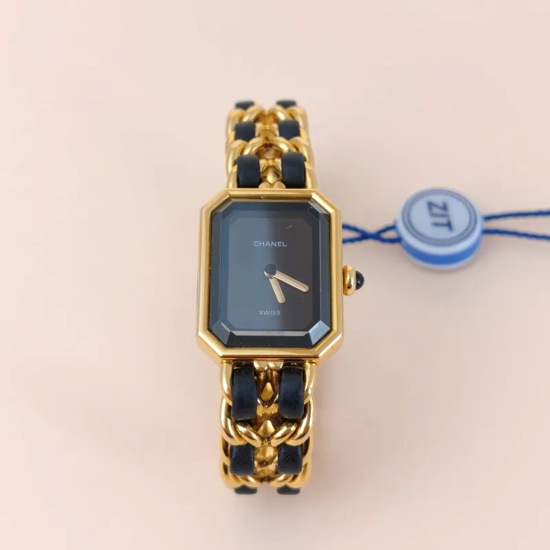 Chanel Watch Première Édition Originale Black with Gold-Tone Hardware Black with Gold-Tone Hardware M 26.1mm x 20mm x 7.6mm