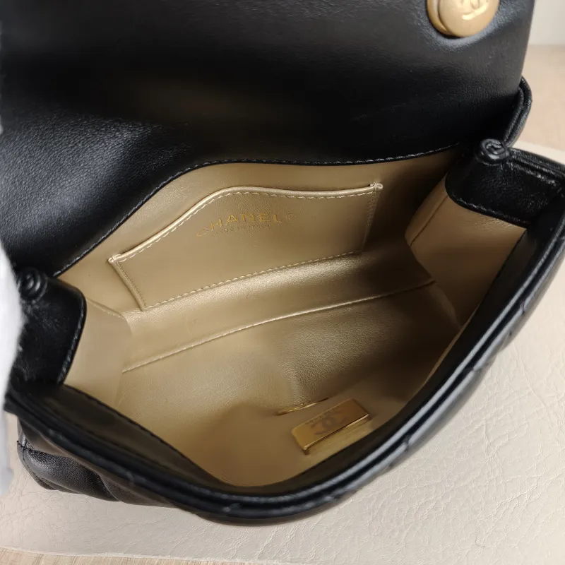 Chanel Crossbody Bag C Edition Black Lambskin Mini 18 × 7 × 12 cm — detail view 1 of 9
