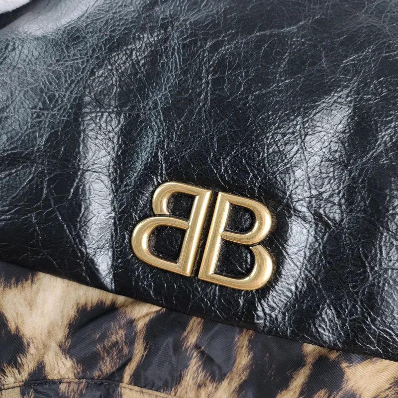 BALENCIAGA Shoulder Bag MONACO PLUS Black Calfskin Small 28 × 9 × 19 cm — detail view 8 of 13