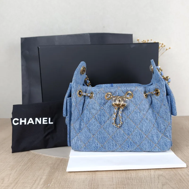 Chanel Crossbody Bag 25Bag Blue Mini 22 × 12.5 × 20 cm — cover view 4 of 6