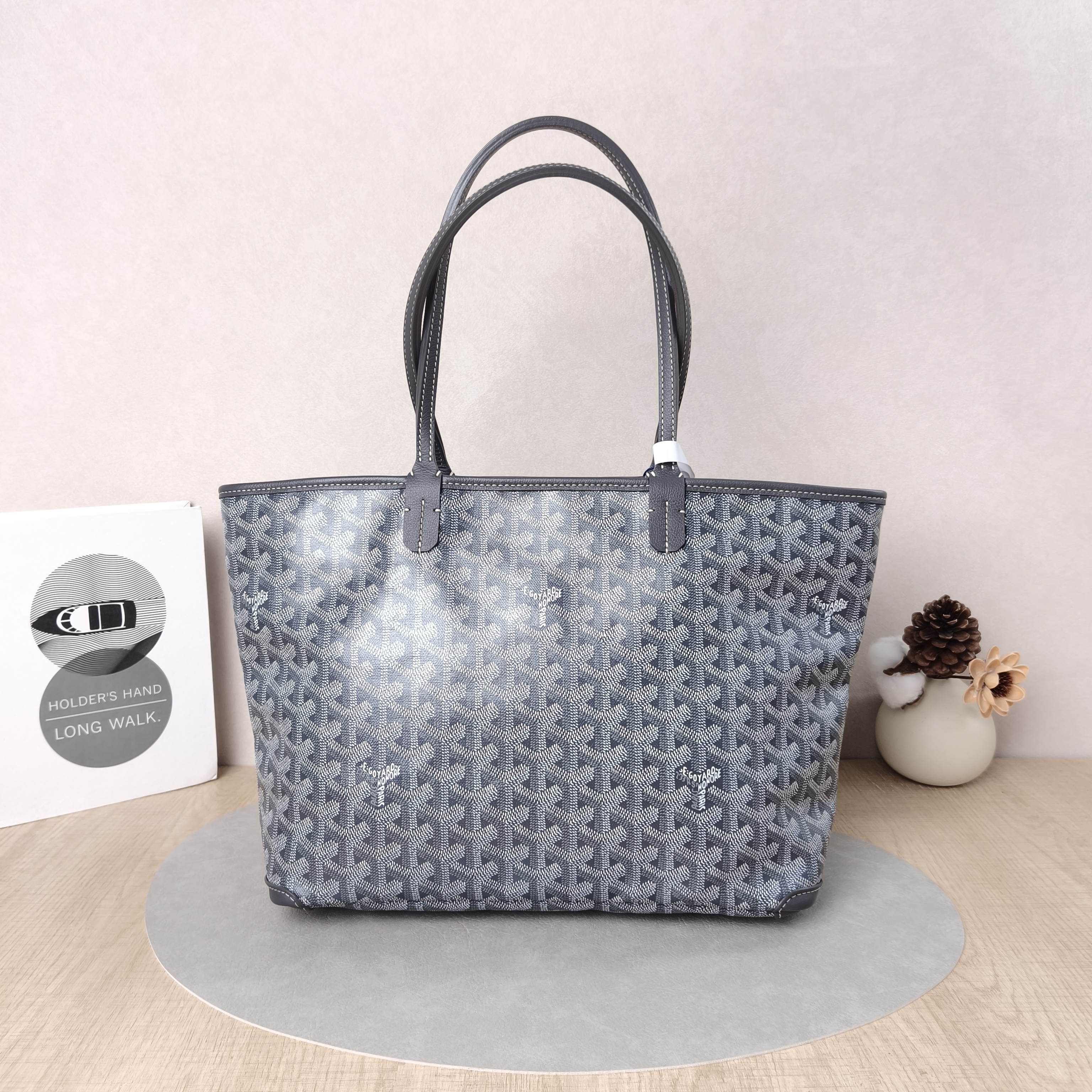 GOYARD Shoulder Bag ARTOIS Shopping Tote Grey PVC Small40 × 14 × 25 cm
