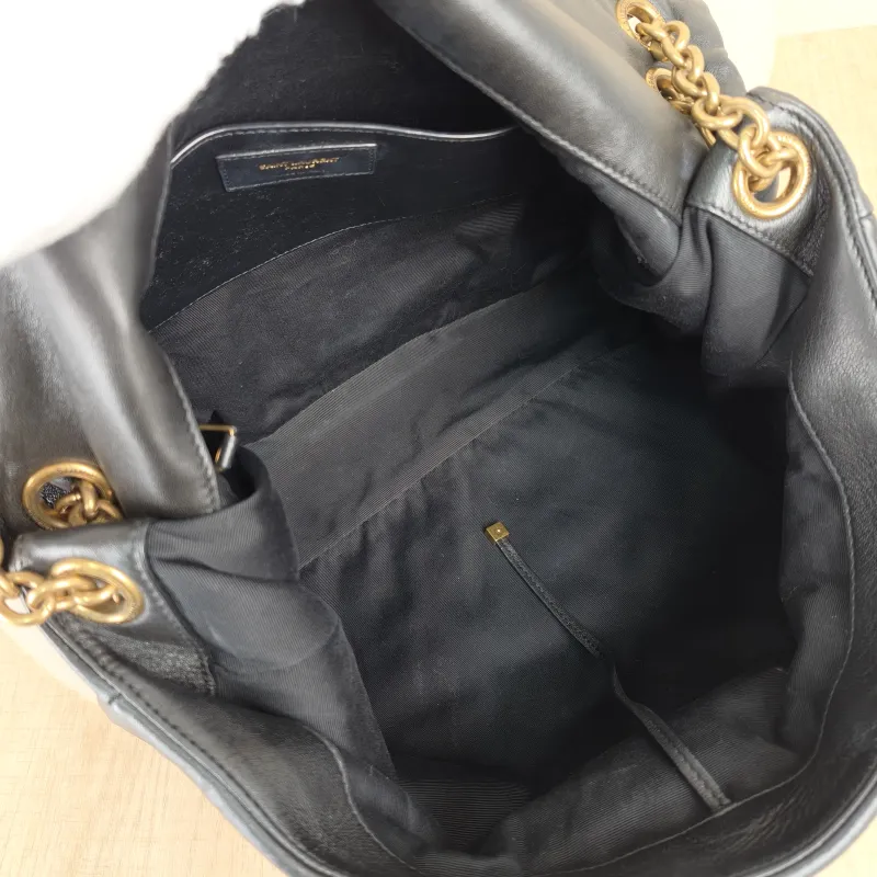 SAINT LAURENT Crossbody Bag JAMIE Black SL ambskin Large43 × 9 × 29 cm — detail view 4 of 9