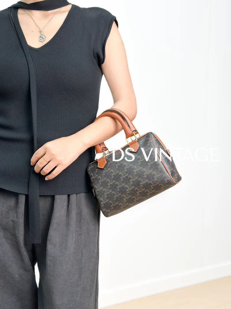 CELINE Crossbody Bag Monogram PVC Small20 × 10.5 × 15.5 cm — on-model view 2 of 4