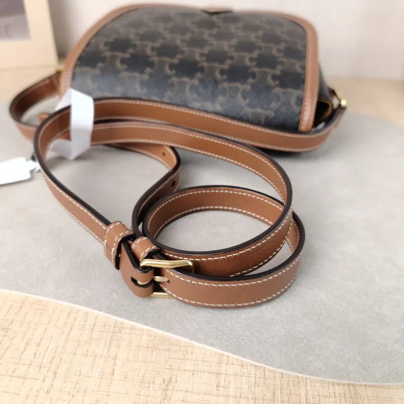 CELINE Crossbody Bag FOLCO Monogram PVC Medium 18.5 × 8 × 17 cm — detail view 9 of 12