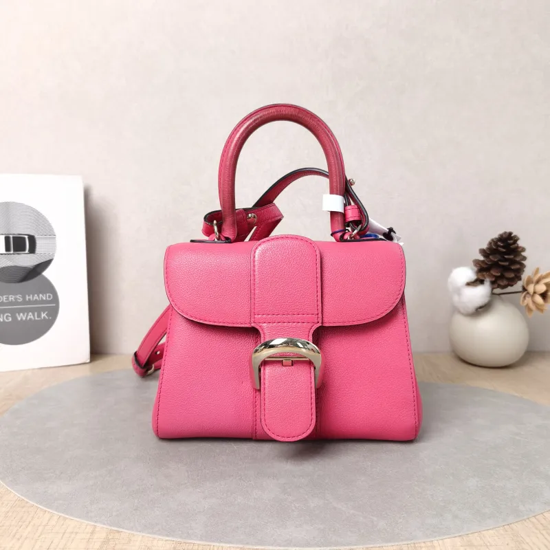 DELVAUX Crossbody Bag Brillant Red Calfskinmini20 × 11 × 16 cm
