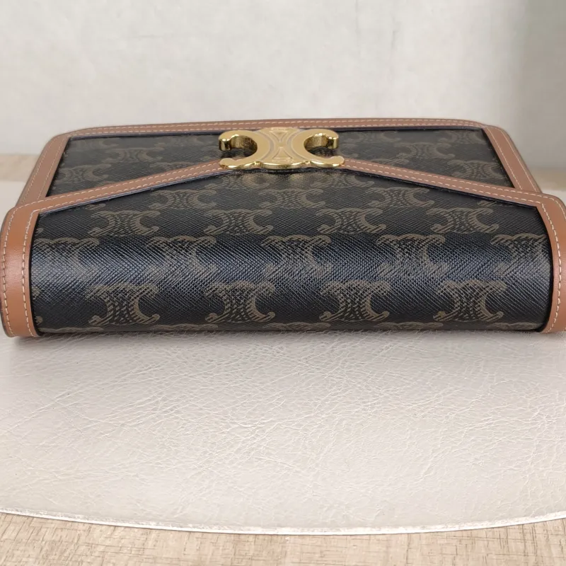 CELINE Crossbody Bag Triomphe woc Monogram PVC One Size 19.5 × 4 × 12 cm — detail view 9 of 11