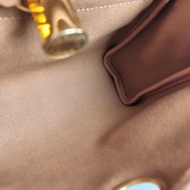 Hermès Crossbody Bag Herbag Zip 20 37 Brown Calfskin，Canvas Mini 20.5 × 7 × 16.5 cm G — detail view 1 of 11