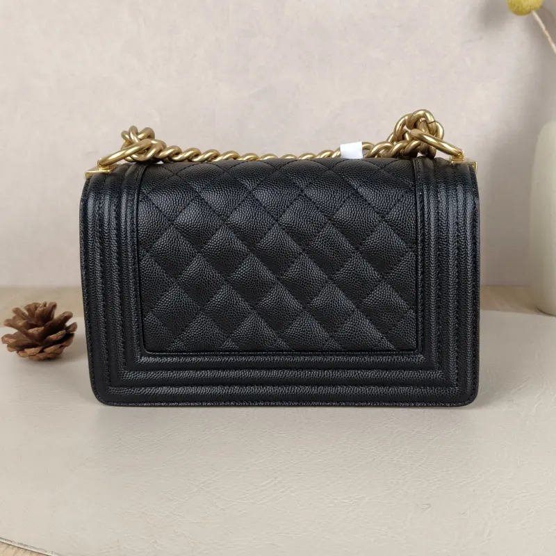 Chanel Crossbody Bag Le BoyBlack Grained Calfskin Small20.5 × 8.5 × 12 cm — cover view 4 of 9
