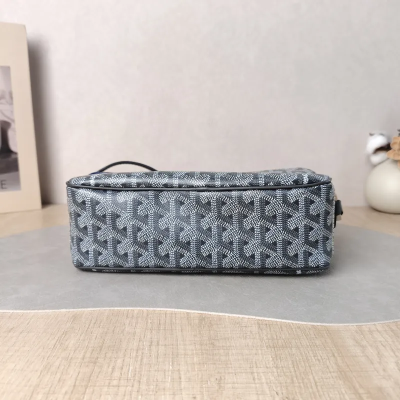 GOYARD Crossbody Bag Cap Vert Camera Bag Grey PVC Small 22 × 6.5 × 13 cm — cover view 5 of 5