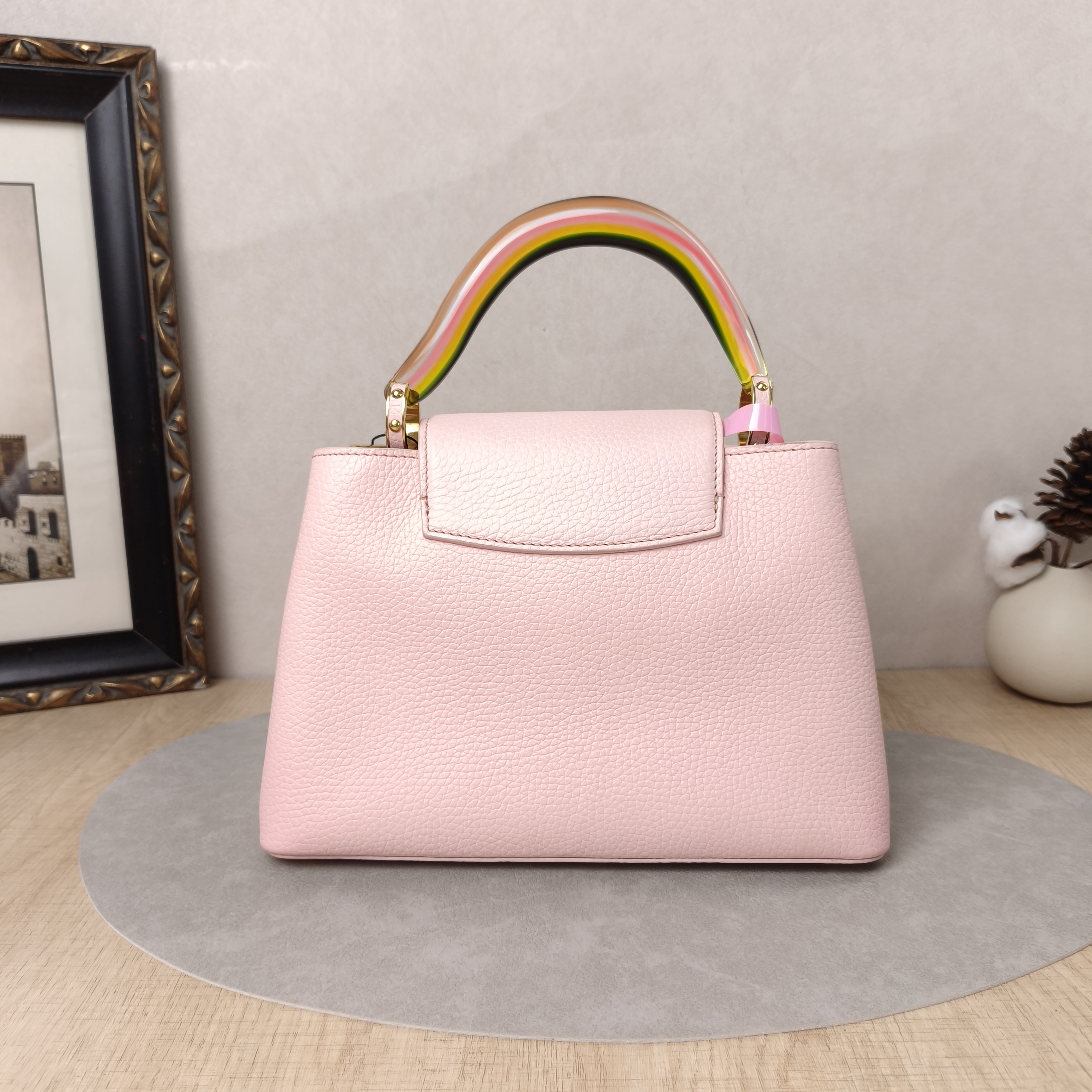 Louis Vuitton Top Handle Bag Capucines Pink Calfskin BB27 × 9 × 17.5 cm — cover view 5 of 5